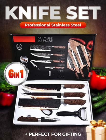 🔥 50% OFF✨German Professional Chef's Knife Set - 6 Pcs Set