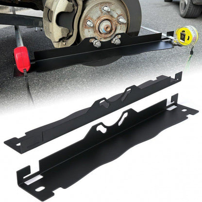 🔥 Anti-Slip Wheel Alignment Plate - Stainless Steel with Laser-Etched Scale