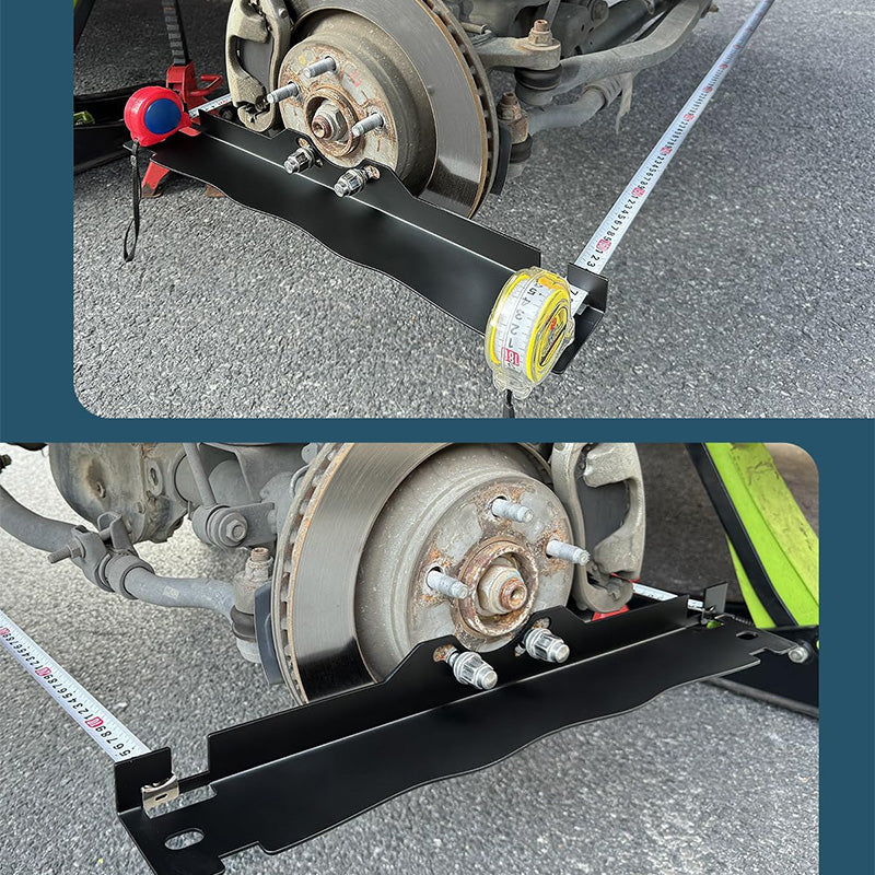 🔥 Anti-Slip Wheel Alignment Plate - Stainless Steel with Laser-Etched Scale