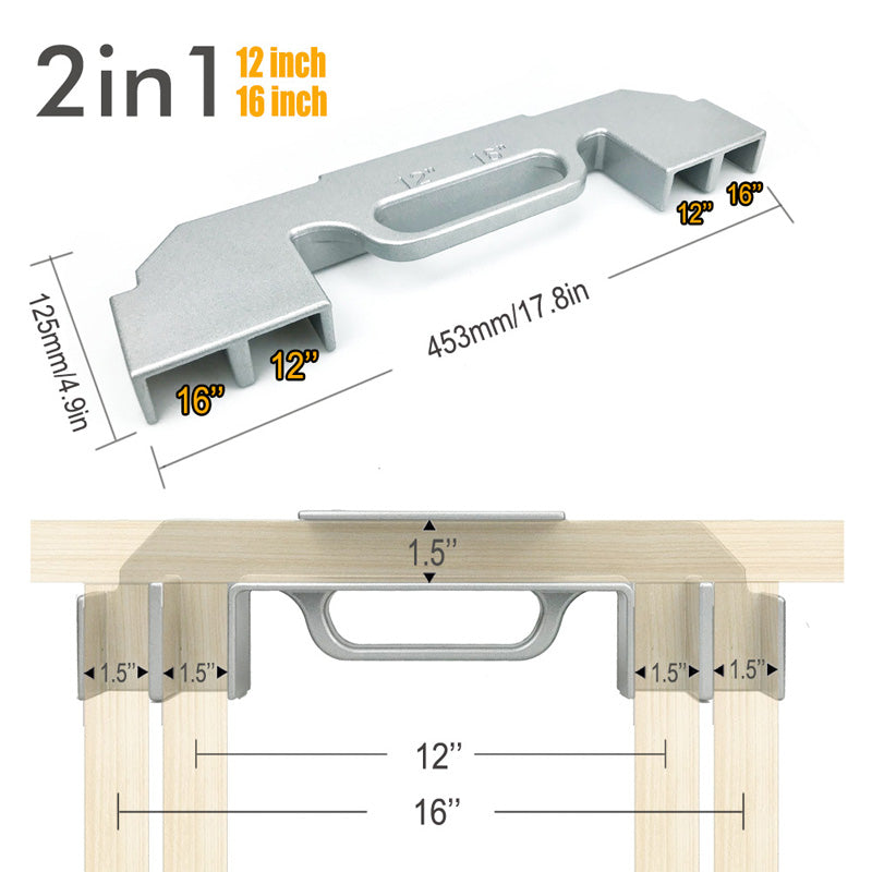 🏆LAST DAY SALE 50% OFF🔥Aluminum Alloy Framing Stud Layout Tool