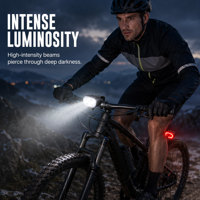 ⏳Limited-time 50% off⏰USB Rechargeable Bike Light Set🚲🔦