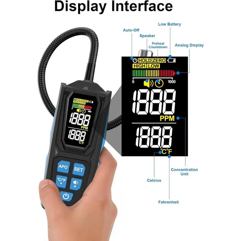 🔧 Rechargeable Halogen Leak Detector for Air Conditioner