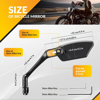 🎁2026 New Arrivals 50% OFF💥360° Rotatable Bicycle Rearview Mirror