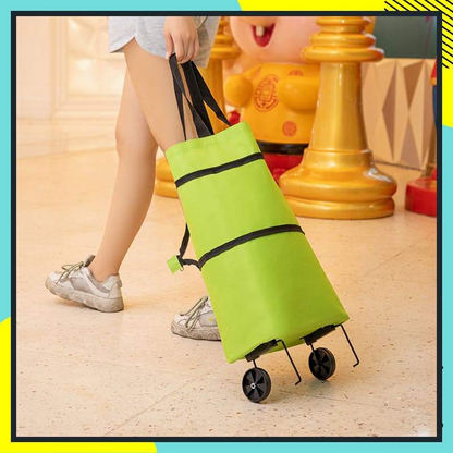 🛒2-in-1 Foldable Shopping Cart✨Portable Lightweight Grocery Trolley