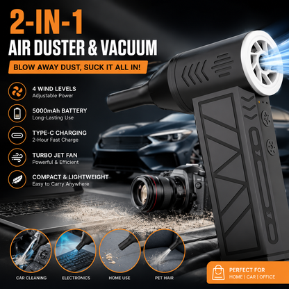 Handheld Cordless Mini Air Blower Three-Speed Adjustment