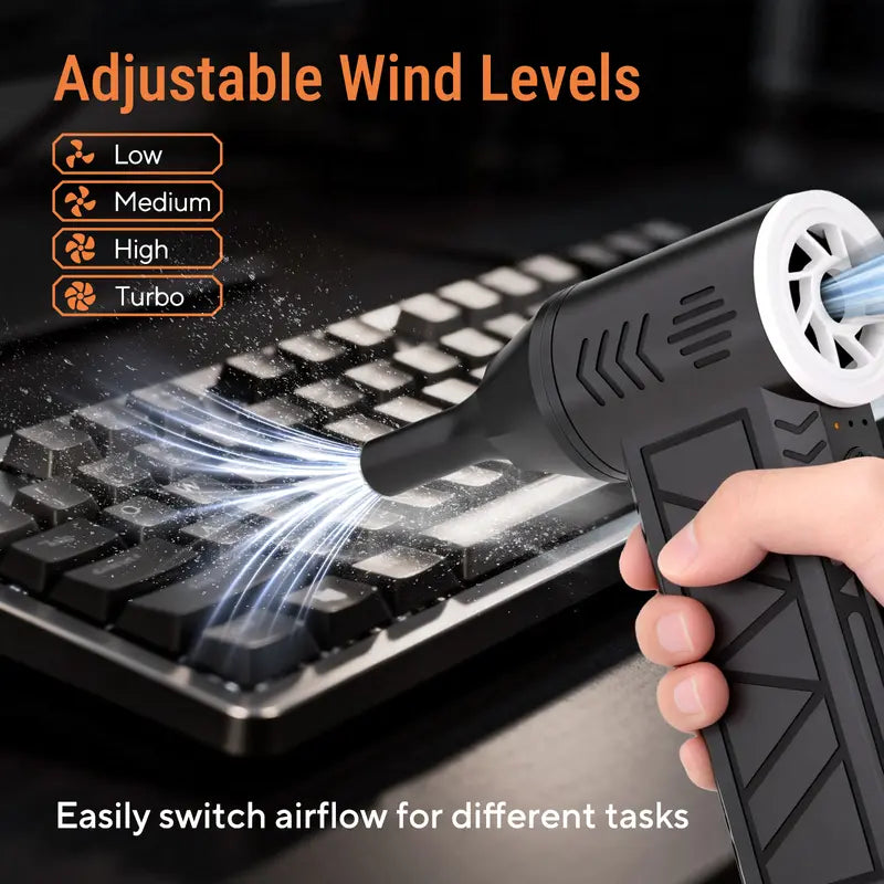 Handheld Cordless Mini Air Blower Three-Speed Adjustment