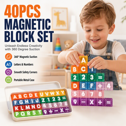 Magnetic Alphabet & Number Cubes for Children 🔤 Little Blocks, Big Learning – A Fun