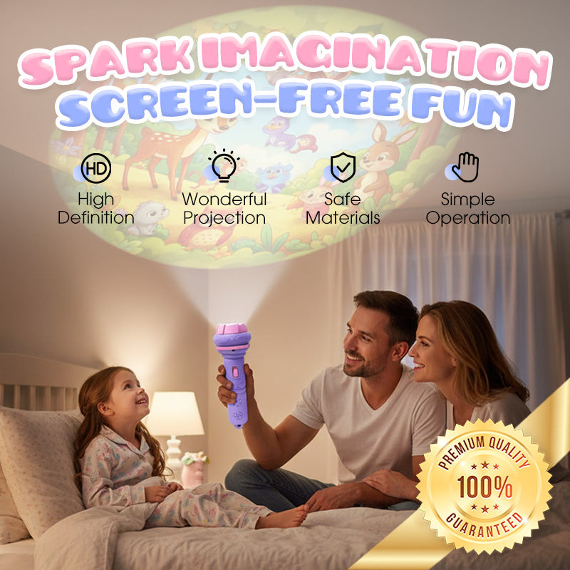 Early Education Projector Torch for Kids 🔦 Click, Project & Learn