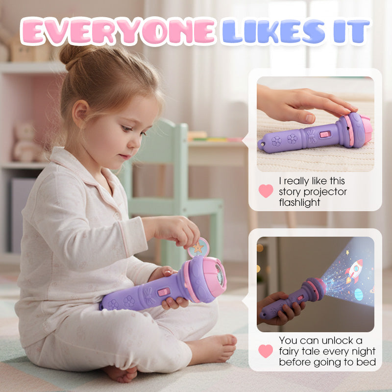 Early Education Projector Torch for Kids 🔦 Click, Project & Learn