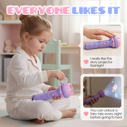 Early Education Projector Torch for Kids 🔦 Click, Project & Learn
