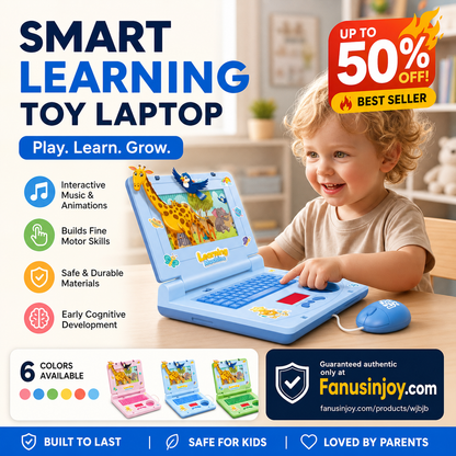 🎵 50% OFF! Interactive Simulation Toy Laptop – Scrolling screen