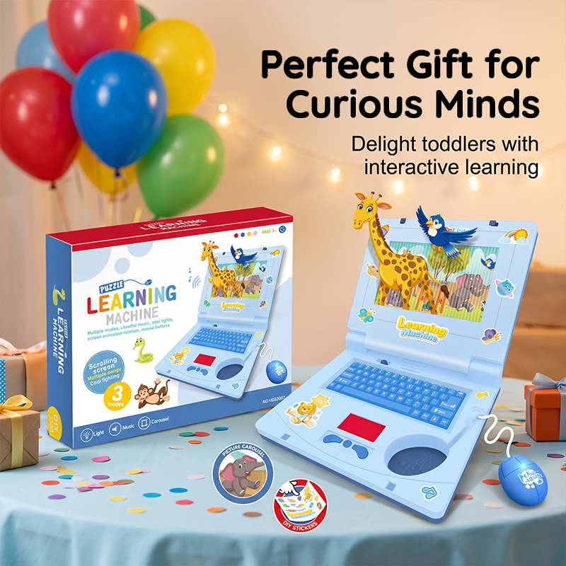 🎵 50% OFF! Interactive Simulation Toy Laptop – Scrolling screen