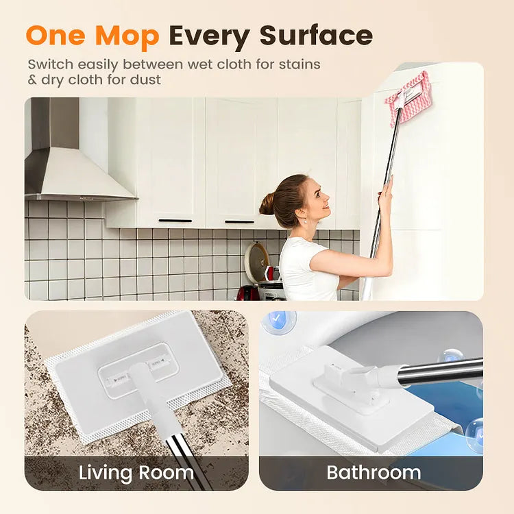💦Hot Sale 50% OFF🧹Disposable Dust Mop with 10 Reusable Cloths