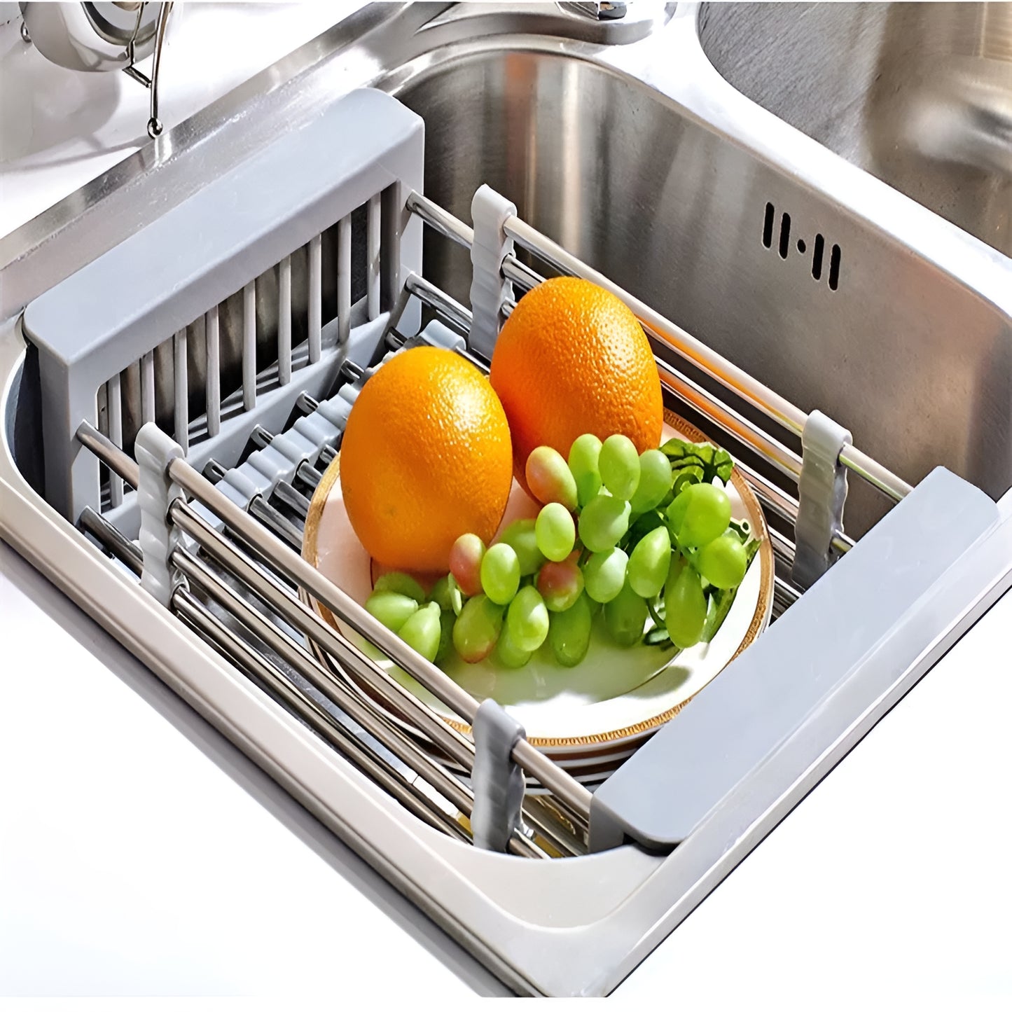 Extend kitchen sink drain basket