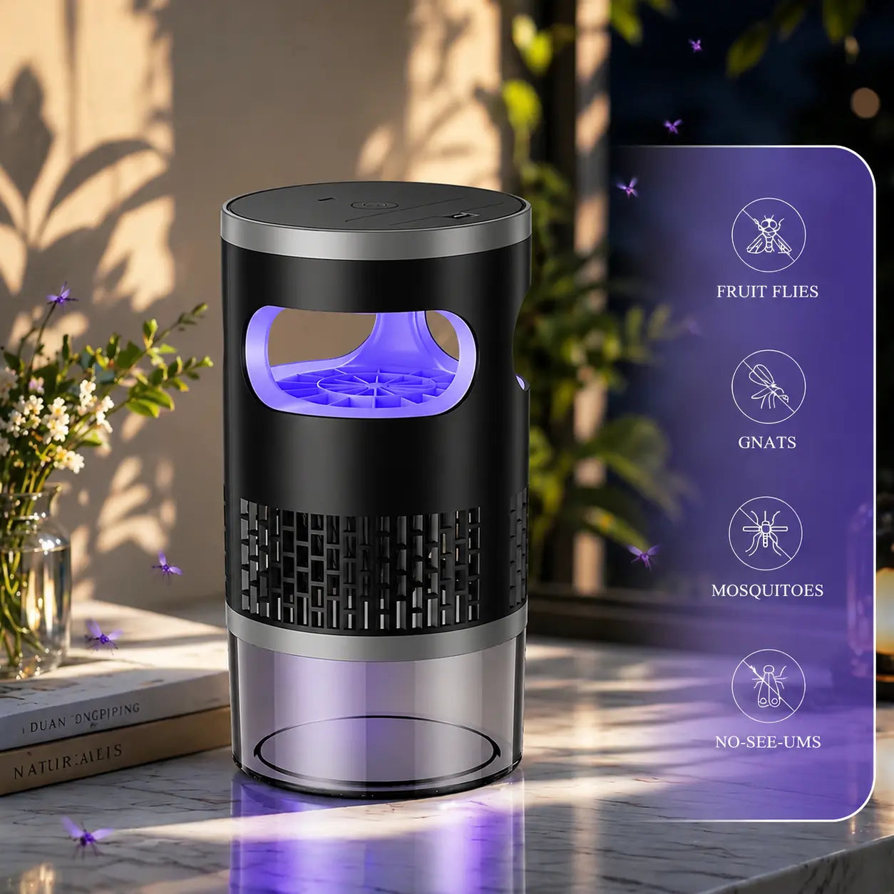 2026 Model Suction Mosquito Killer Lamp: Light Attraction + High-Speed Airflow for Strong Suction + Bionic Trap with Quiet Operation