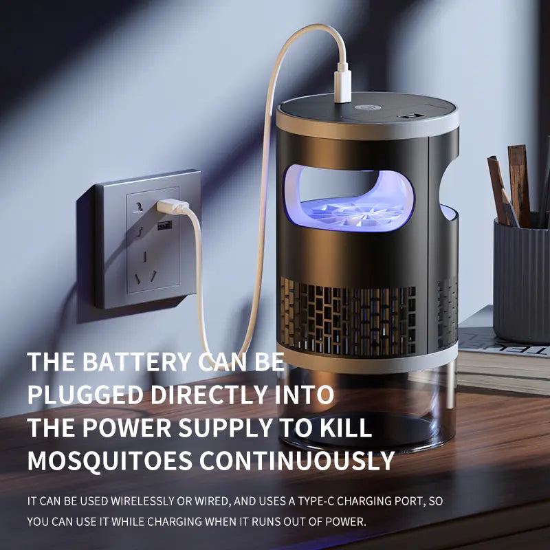 2026 Model Suction Mosquito Killer Lamp: Light Attraction + High-Speed Airflow for Strong Suction + Bionic Trap with Quiet Operation