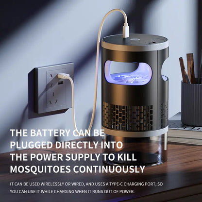 2026 Model Suction Mosquito Killer Lamp: Light Attraction + High-Speed Airflow for Strong Suction + Bionic Trap with Quiet Operation