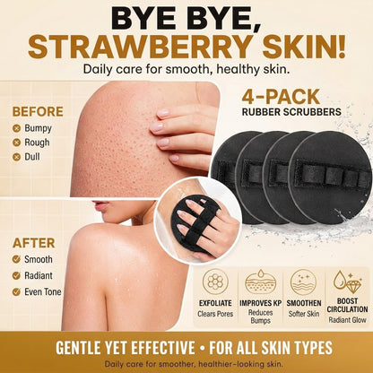 Body Scrubber Exfoliating Glove Bath Shower Mitt Dead Skin Remover Massage Pad