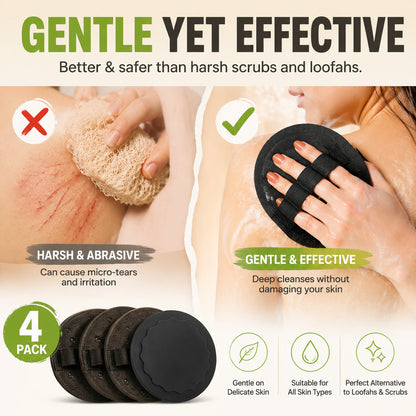 Body Scrubber Exfoliating Glove Bath Shower Mitt Dead Skin Remover Massage Pad