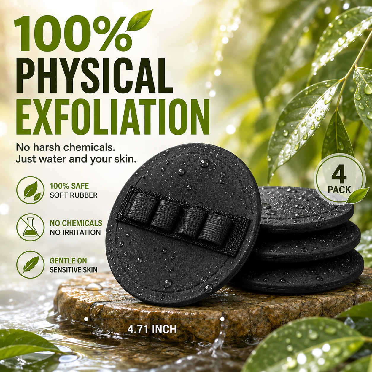 Body Scrubber Exfoliating Glove Bath Shower Mitt Dead Skin Remover Massage Pad