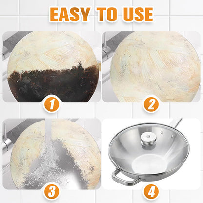 Paste remover for burnt cookware – deep cleaning for pots/pans without scratches
