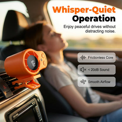 ⏰Hands-Free Personal Cooling Fan with LED Display