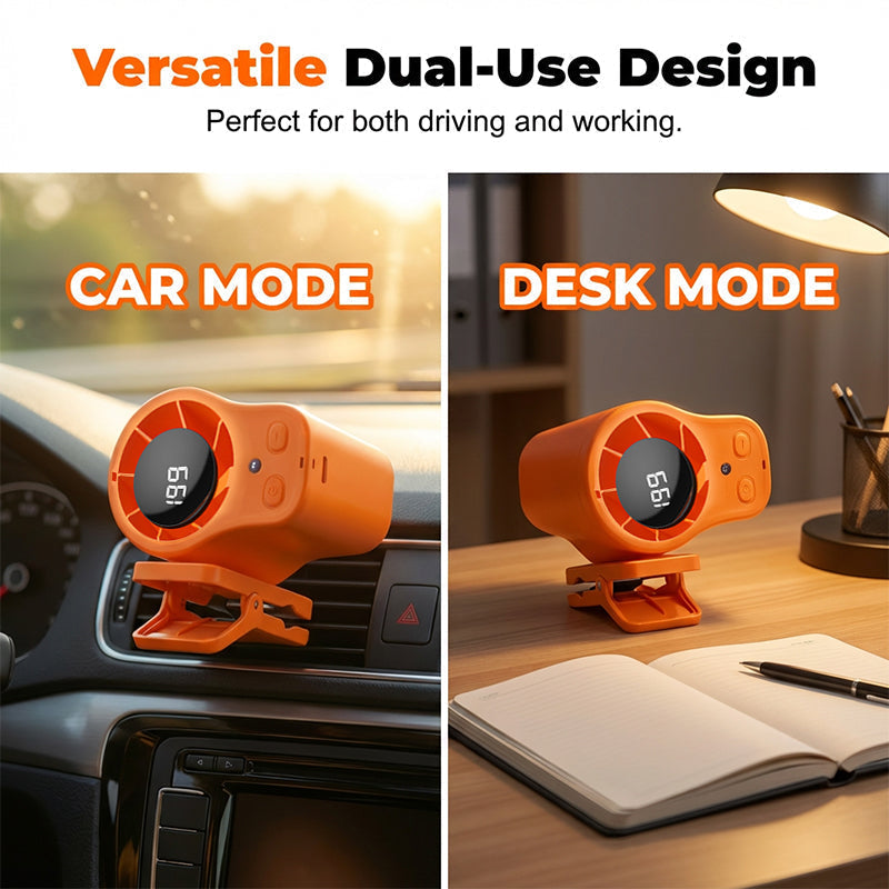 ⏰Hands-Free Personal Cooling Fan with LED Display