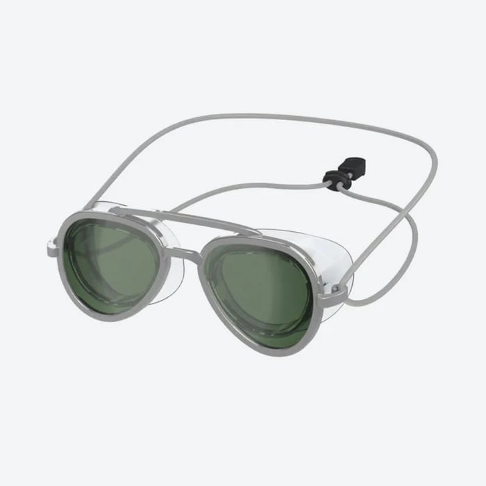 Sunglass-Style Anti-Fog Mirror Swim Goggles