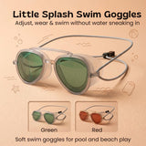Sunglass-Style Anti-Fog Mirror Swim Goggles