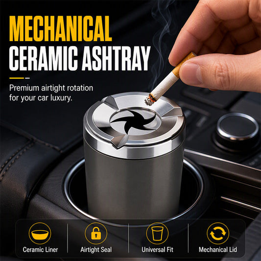 Twist-Lock Ceramic Car Ashtray