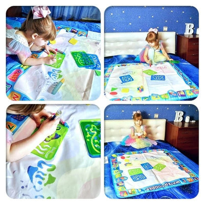 🔥Last Day Promotion 50% OFF🎁Water Doodle Mat ,Aqua Painting Drawing Mat Mess Free Learning Toy Mat