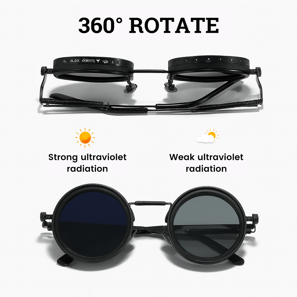 🔥Adjustable Tint Rounded Polarized Lenses
