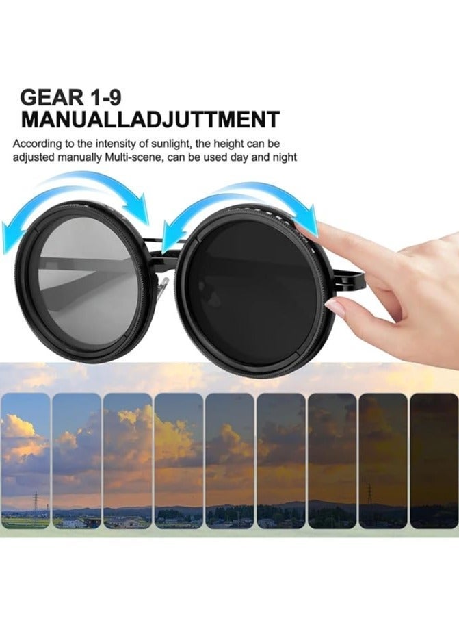 🔥Adjustable Tint Rounded Polarized Lenses