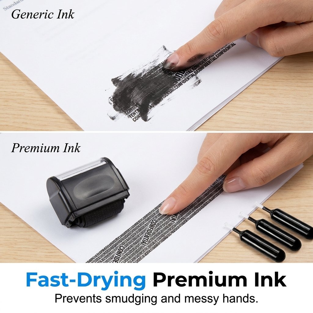 💯🔥Privacy Protection Security Roller Stamp — Address & Billing Info Blocker, Home & Office Mailing Essentials