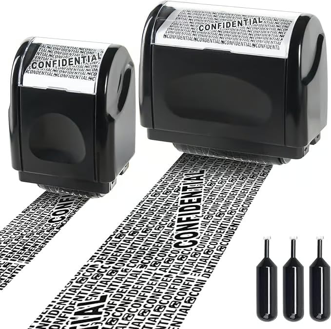 💯🔥Privacy Protection Security Roller Stamp — Address & Billing Info Blocker, Home & Office Mailing Essentials