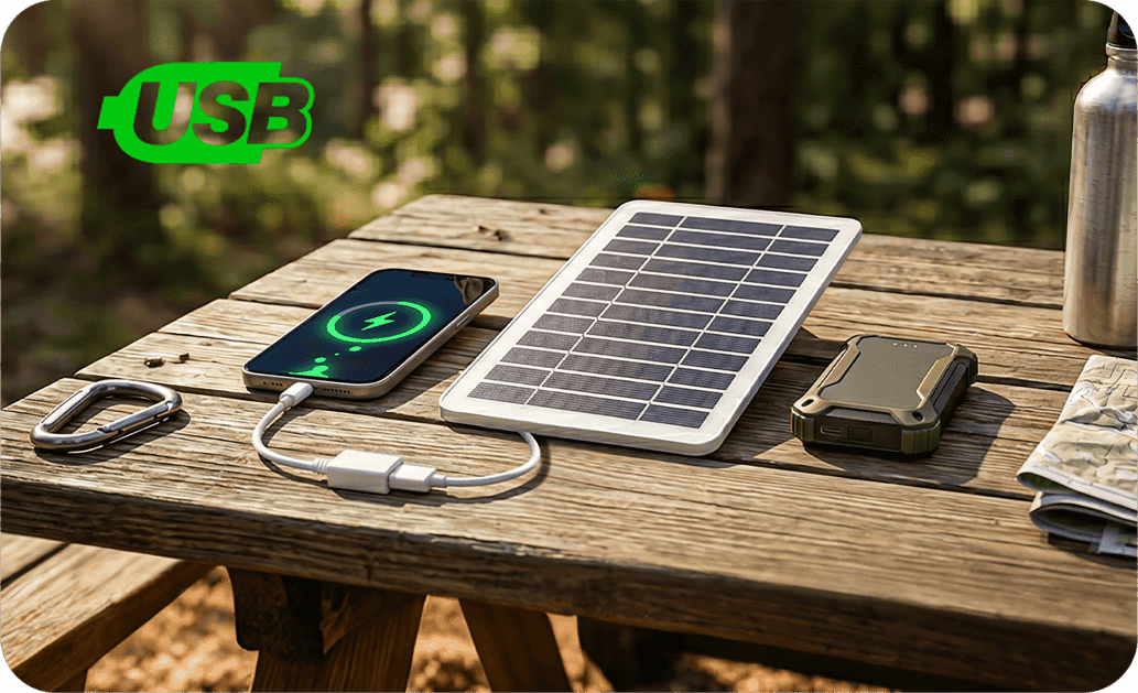 2W 5VPortable Solar Panel Charger InfinitePowerFearless Adventures