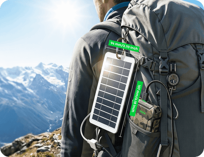 2W 5VPortable Solar Panel Charger InfinitePowerFearless Adventures