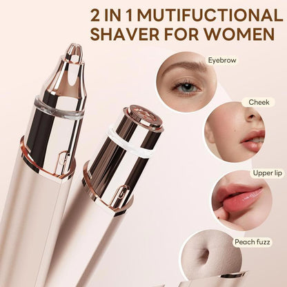 2026 HOT SALE 🥳 50K+ SOLD! 2-in-1 Facial Hair Remover & Eyebrow Trimmer