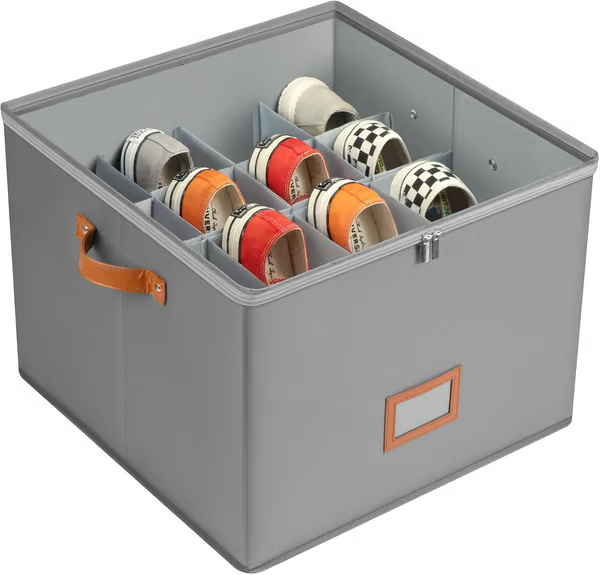 🥳2026 HOT SALE🥳💞50K+ SOLD!💥👟🧺 50% OFF! Foldable Shoe Storage Box – Holds 8-16 pairs