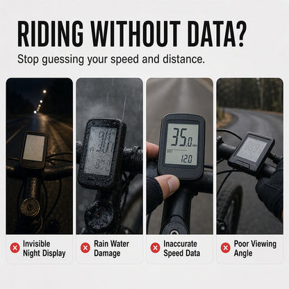 Waterproof bicycle speedometer