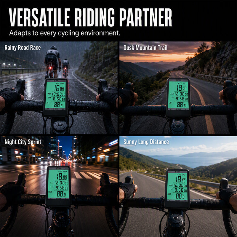 Waterproof bicycle speedometer