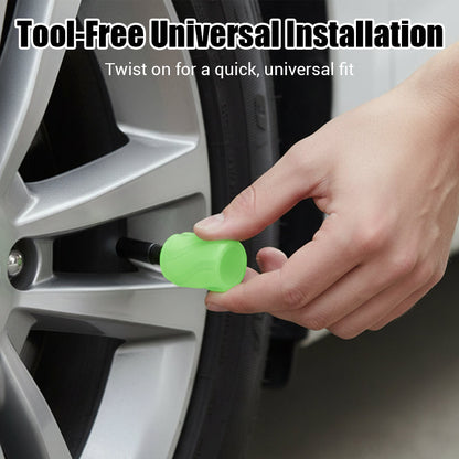 Glow-in-The-Dark Car Tire Valve Cap （One box 20PCS)