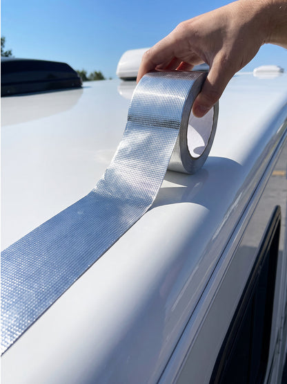Heavy-Duty Aluminum Foil Tape: Instant Waterproof Seal, Butyl Adhesive, Weatherproof