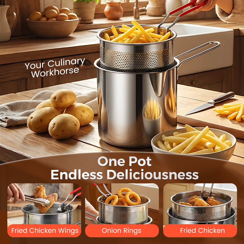 🎁304 Stainless Steel Multifuntional Fryer