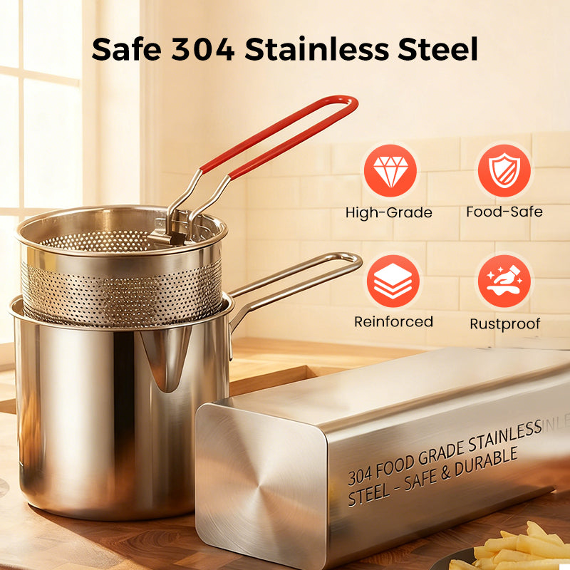 🎁304 Stainless Steel Multifuntional Fryer
