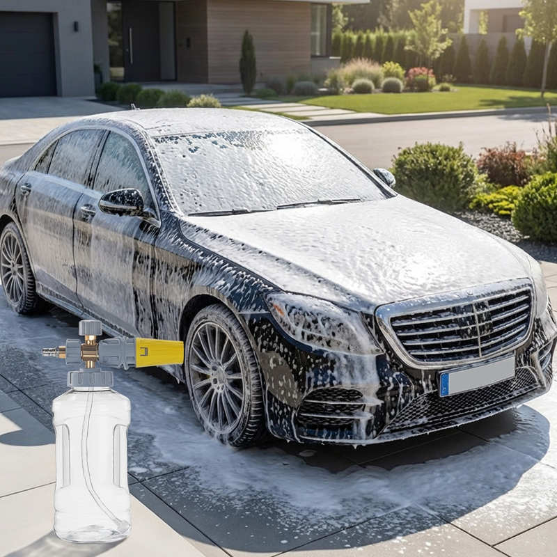 🚗 High-Pressure Foam Cannon –  Adjustable Spray & Fits All Standard Pressure Washers 💦