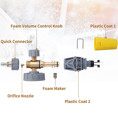 🚗 High-Pressure Foam Cannon –  Adjustable Spray & Fits All Standard Pressure Washers 💦