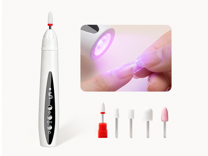 🥳2026 HOT SALE🥳💞50K+ SOLD! 💅✨ 50% OFF! 2-in-1 Electric Nail Drill with UV Gel Light