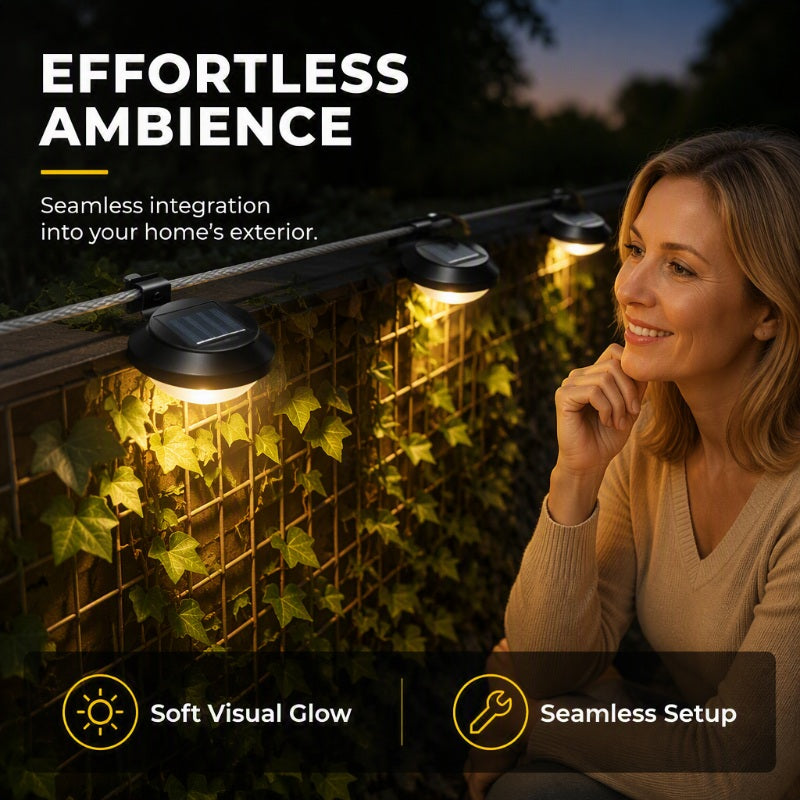 Buy 1 Get 1 Free☀️ Solar LED Gutter Wall Light | Outdoor Accent
