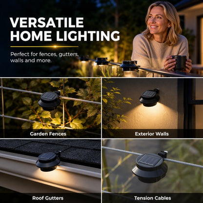 Buy 1 Get 1 Free☀️ Solar LED Gutter Wall Light | Outdoor Accent